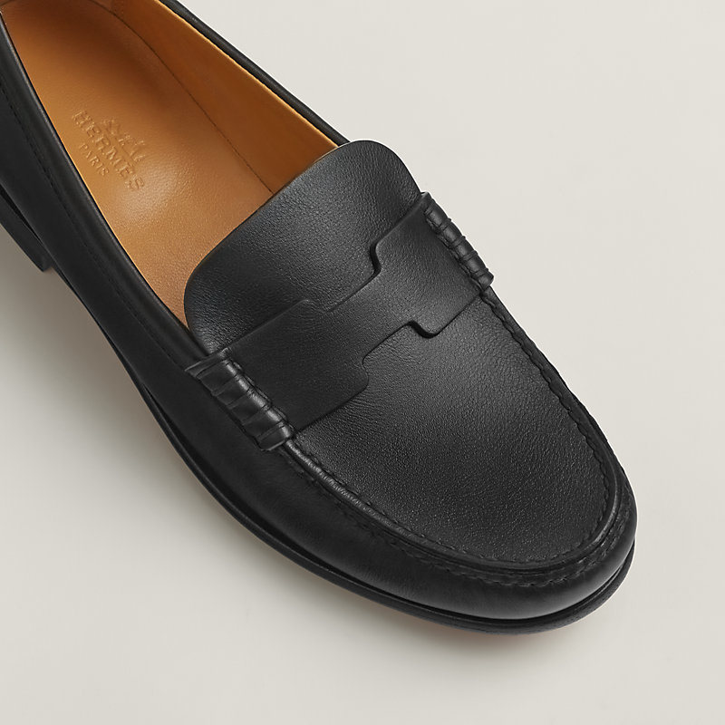 モカシン 《ケネディ》 - ブラック | Hermès - エルメス-公式サイト